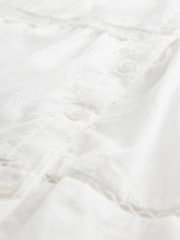 Gap White Tiered Lace Trim Maxi Skirt - Image 4 of 4