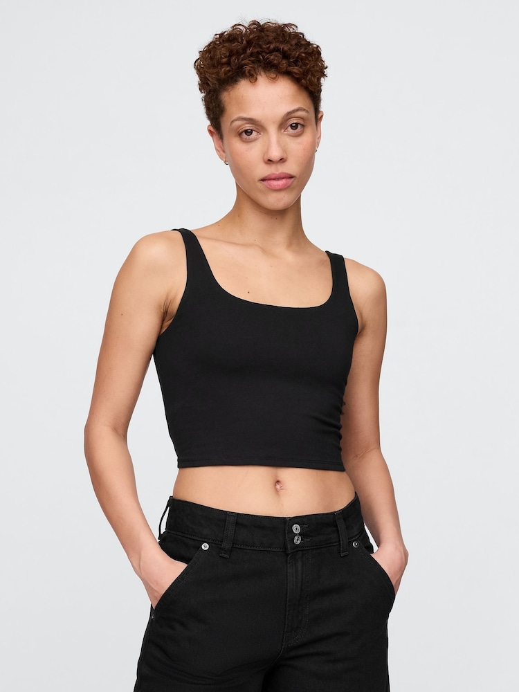 Gap Black CloseKnit Jersey Brami - Image 1 of 4