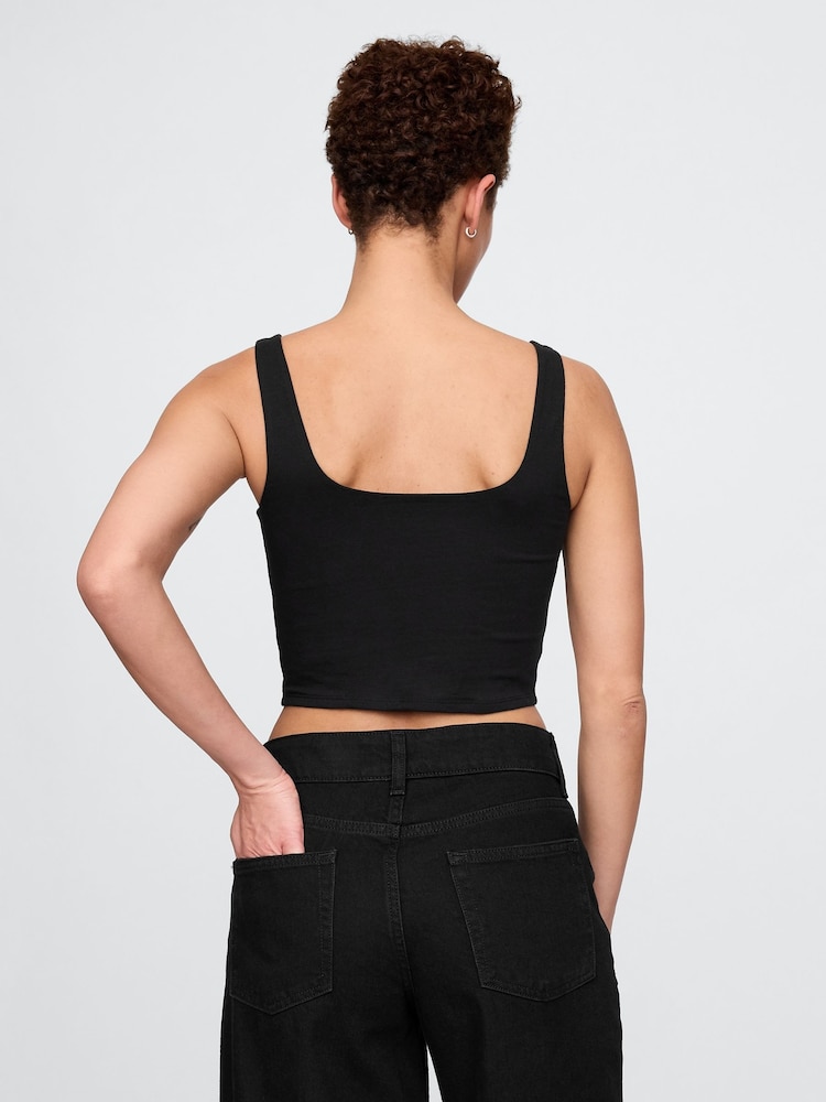 Gap Black CloseKnit Jersey Brami - Image 2 of 4