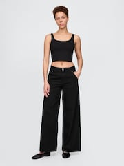 Gap Black CloseKnit Jersey Brami - Image 3 of 4