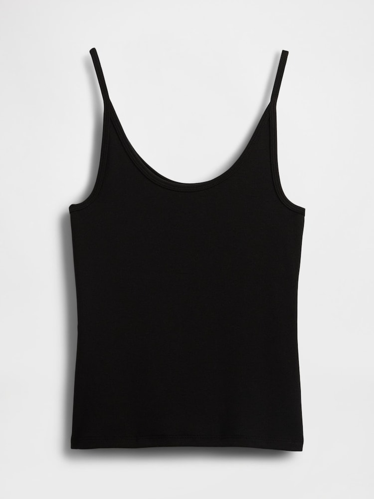 Gap Black Modern Cropped Cami Top - Image 4 of 4