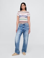 Variadas en blanco - Camiseta transparente de canalé de Gap - Imagen 3 de 5
