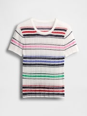 Variadas en blanco - Camiseta transparente de canalé de Gap - Imagen 4 de 5