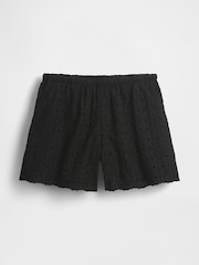 Gap Black High Rise Eyelet Easy Shorts - Image 5 of 5