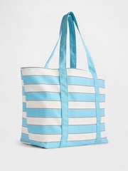 Gap Blue & White Canvas Stripe Tote Bag - Image 2 of 4