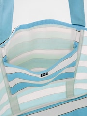 Gap Blue & White Canvas Stripe Tote Bag - Image 3 of 4
