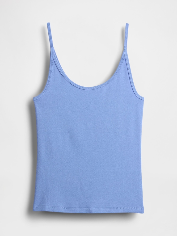 Gap Blue Modern Cropped Cami Top - Image 4 of 5
