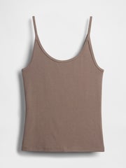 Marrón - Gap Modern Cropped Cami Top - Imagen 4 de 5