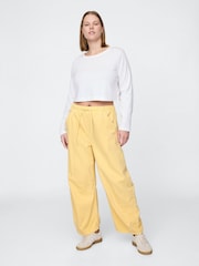 Gap Yellow Mid Rise UltraSoft Easy Horseshoe Jeans - Image 1 of 5