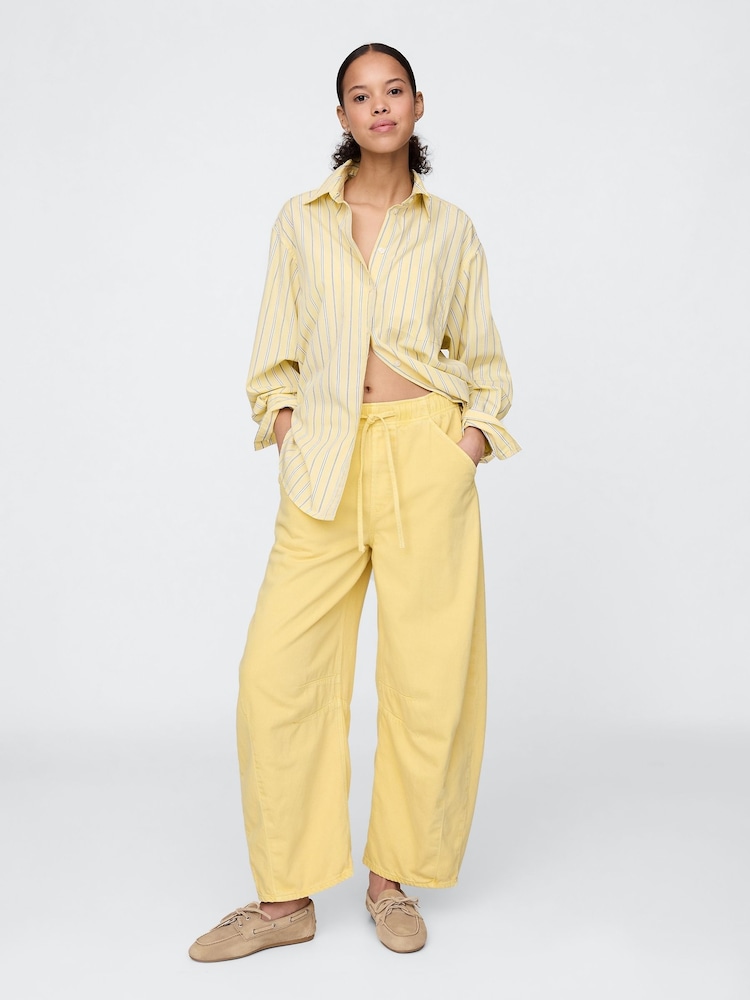 Gap Yellow Mid Rise UltraSoft Easy Horseshoe Jeans - Image 5 of 5