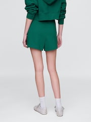Gap Green Heavyweight French Terry Classic Jogger Shorts - Image 2 of 5