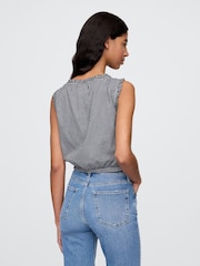 Gap DÔEN Gingham Cropped Tank Top - Imagen 2 de 6