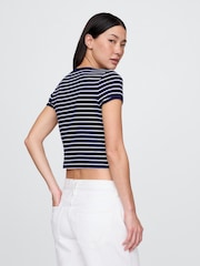 Gap Modern Cropped Cap-Sleeve T-Shirt - Imagen 2 de 5
