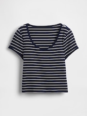 Gap Modern Cropped Cap-Sleeve T-Shirt - Imagen 4 de 5