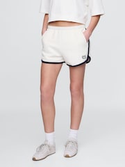 Gap White VintageSoft Logo Dolphin Sweat Shorts - Image 1 of 5