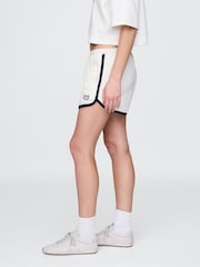Gap White VintageSoft Logo Dolphin Sweat Shorts - Image 3 of 5