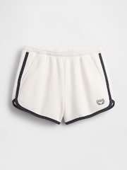 Gap White VintageSoft Logo Dolphin Sweat Shorts - Image 5 of 5