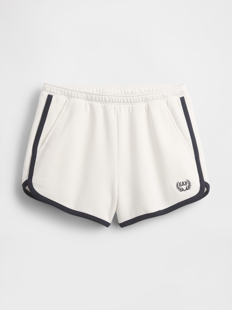 Gap White VintageSoft Logo Dolphin Sweat Shorts - Image 5 of 5