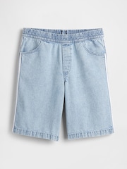 Gap Blue 11" Mid Rise UltraSoft Easy Longline Denim Shorts - Image 5 of 5