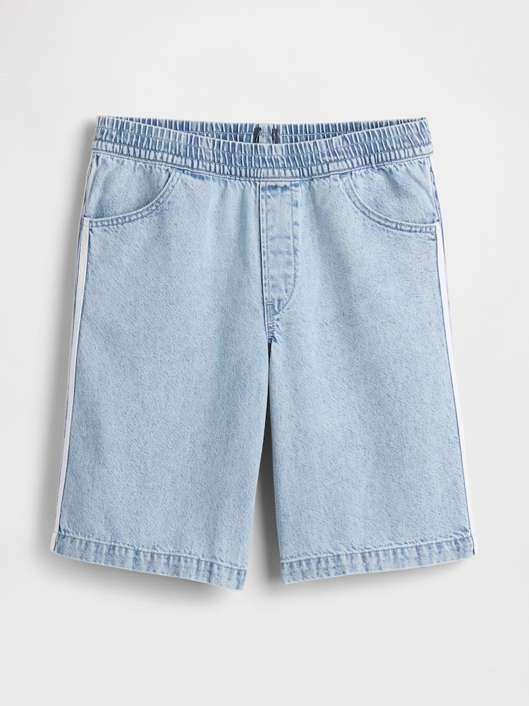 Gap Blue 11" Mid Rise UltraSoft Easy Longline Denim Shorts - Image 5 of 5