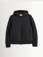 Parajumpers Manfred Fleece Nylon Hooded Black Jacket - Image 7 of 7