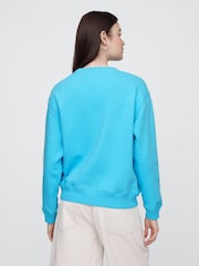 Gap Blue Relaxed Logo Sweatshirt - Image 2 of 5
