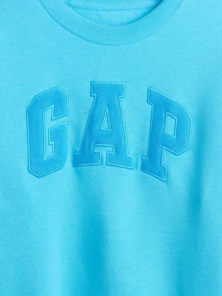 Gap Blue Relaxed Logo Sweatshirt - Image 5 of 5