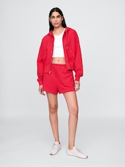 Gap Red Heavyweight French Terry Classic Sweat Shorts - Image 3 of 7