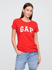 Gap Red Logo Short Sleeve Crew Neck T-Shirt - Image 1 of 5