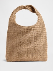 Gap Brown Slouchy Straw Tote Bag - Image 1 of 3