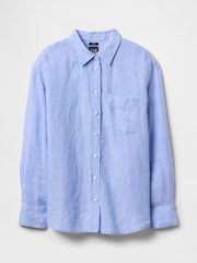 Blauw - Gap 100% linnen oversized overhemd - Image 4 of 4