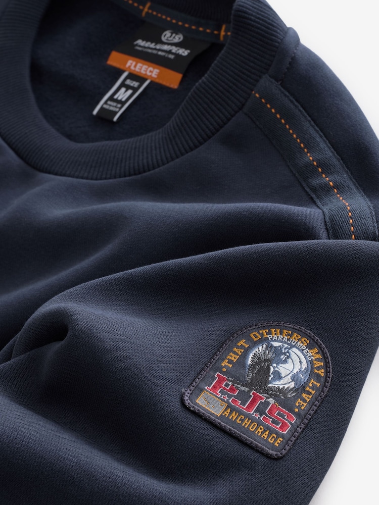 Parajumpers Blue K2 Crew Neck Sweatshirt - Image 5 of 5
