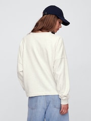Gap Grey Logo Crew Neck Sweatshirt - Image 2 of 5