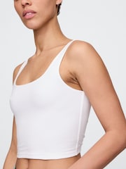 Blanco - Top corto de punto CloseKnit de Gap - Imagen 4 de 5