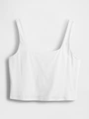 Blanco - Top corto de punto CloseKnit de Gap - Imagen 5 de 5
