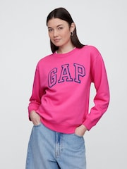 Gap Pink Relaxed Logo Sweatshirt - Image 1 of 5