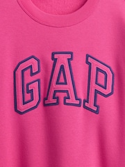 Gap Pink Relaxed Logo Sweatshirt - Image 5 of 5