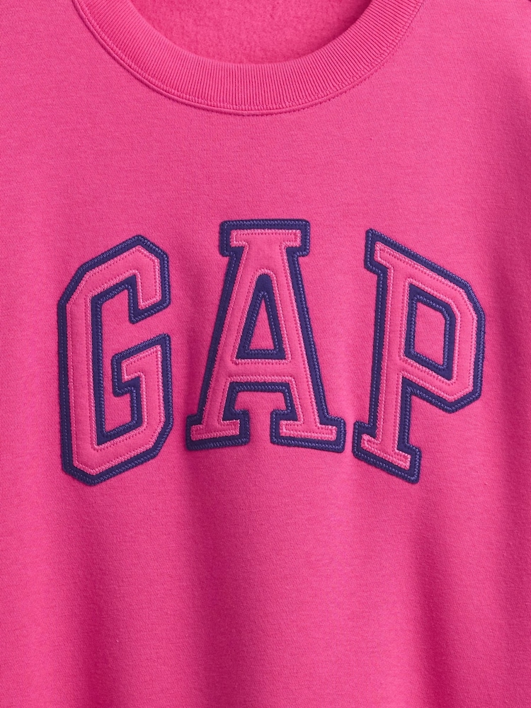 Gap Pink Relaxed Logo Sweatshirt - Image 5 of 5