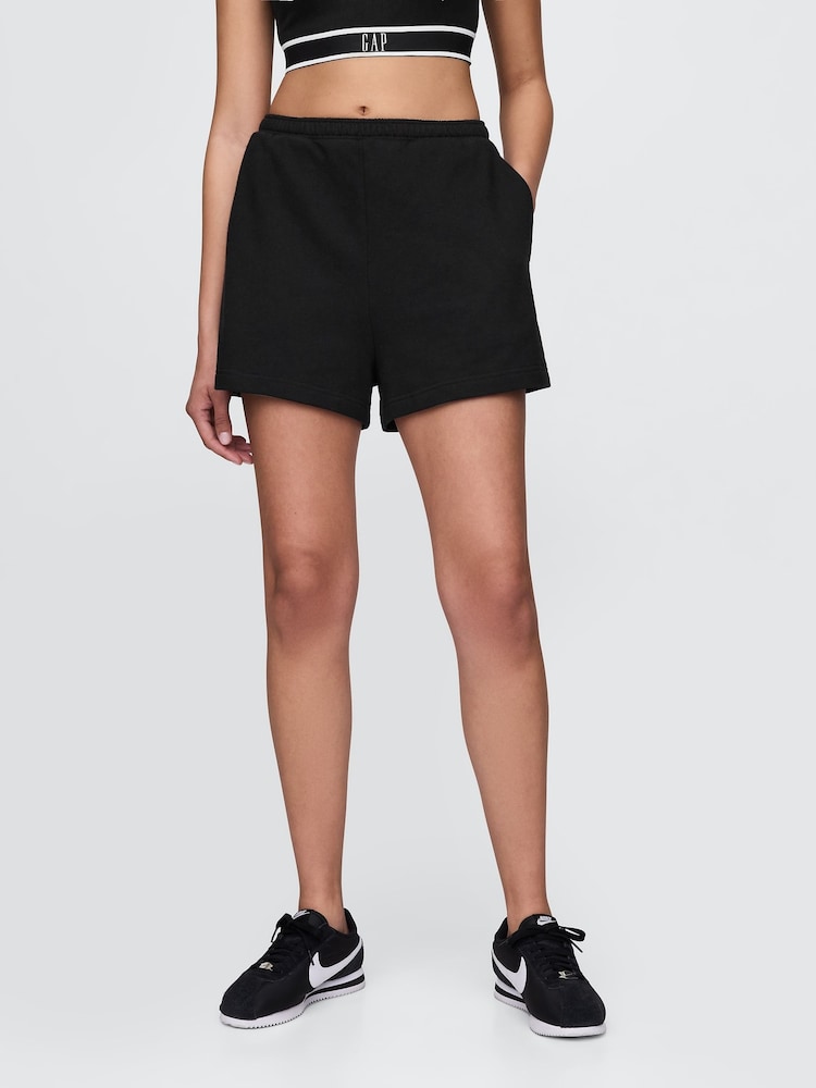 Gap Black Heavyweight French Terry Classic Sweat Shorts - Image 1 of 5