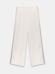 Mint Velvet White Side Stripe Wide Trousers - Image 6 of 8