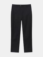 Mint Velvet Black Cropped Tapered Trousers - Image 6 of 7