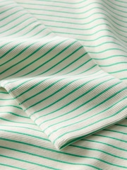 Mint Velvet Green Textured Striped Sweatshirt - Image 8 of 8