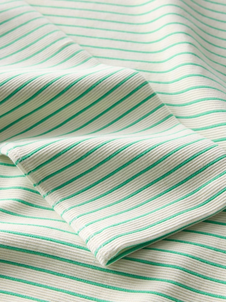 Mint Velvet Green Textured Striped Sweatshirt - Image 8 of 8