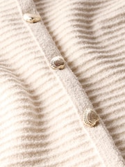 Mint Velvet White Ribbed Button Waistcoat - Image 8 of 8