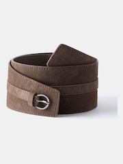 Mint Velvet Brown Suede Waist Belt - Image 1 of 4