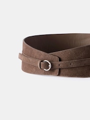 Mint Velvet Brown Suede Waist Belt - Image 2 of 4
