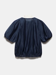 Mint Velvet Blue Contrast Collar Blouses - Image 7 of 8