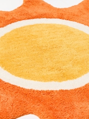 Oliver Bonas Orange Sun Shaped Bath Mat - Image 3 of 5
