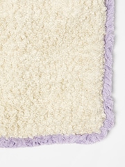 Oliver Bonas Cream Boucle Fringed Cushion Cover - Image 3 of 4