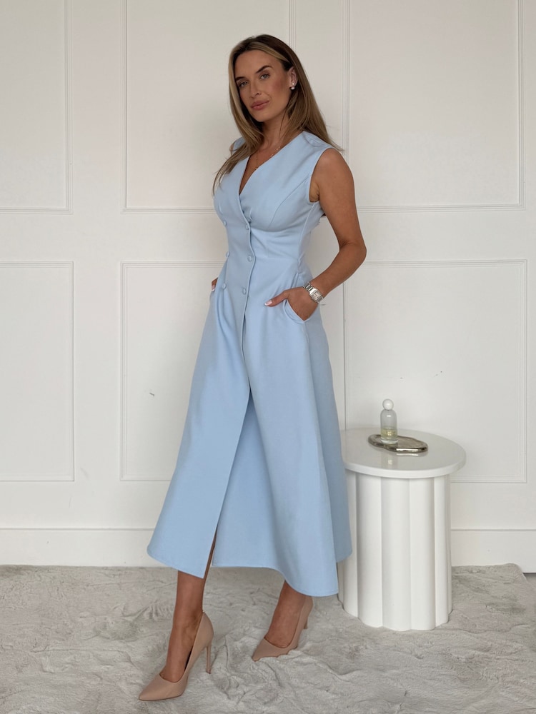 Girl In Mind Hazel Tailored Sleevless Midi Dress - Imagen 2 de 5 Girl In Mind Hazel Tailored Sleevless Midi Dress - Imagen 2 de 5